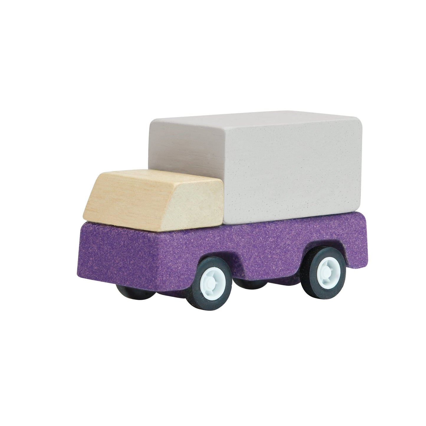 Wood Purple Delivery Truck