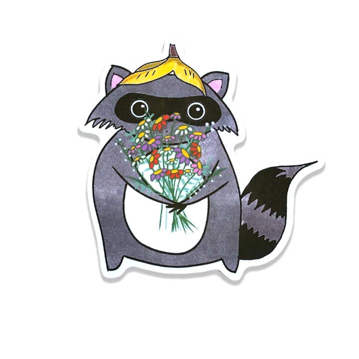 Raccoon Sticker