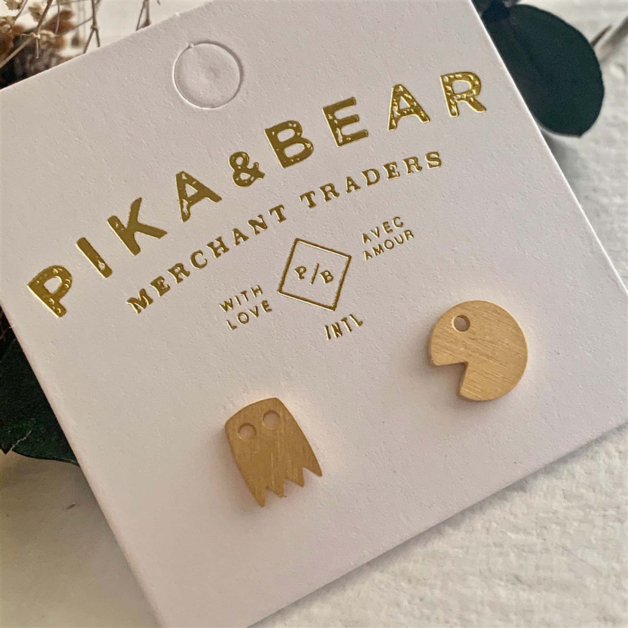 Pac-Attack Stud Earrings
