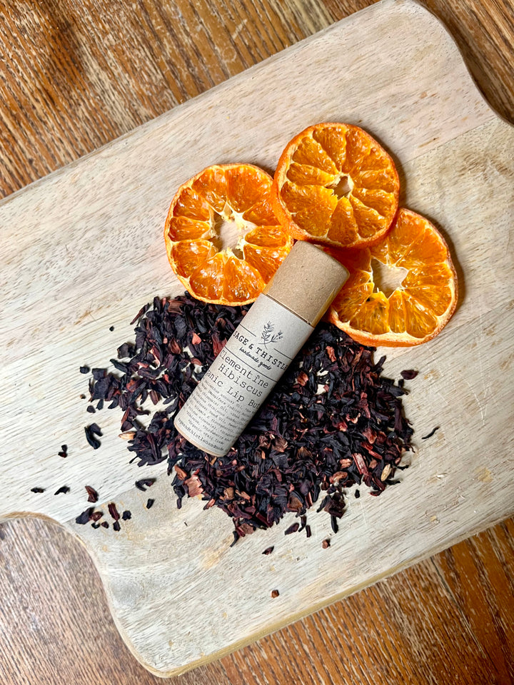 Clementine and Hibiscus Lip Butter