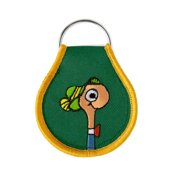 Patch Keychain: Richard Scarry Lowly Worm