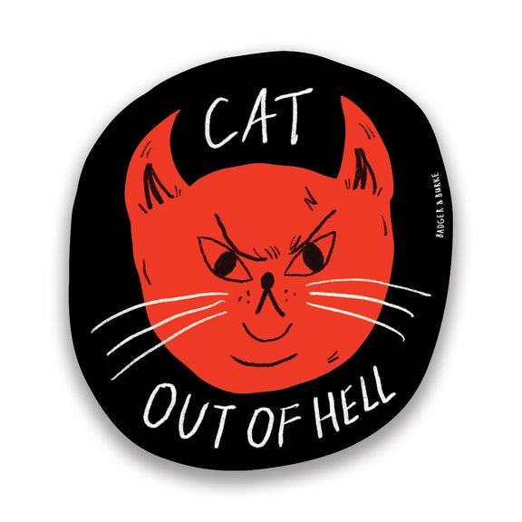 Cat Out Of Hell Sticker