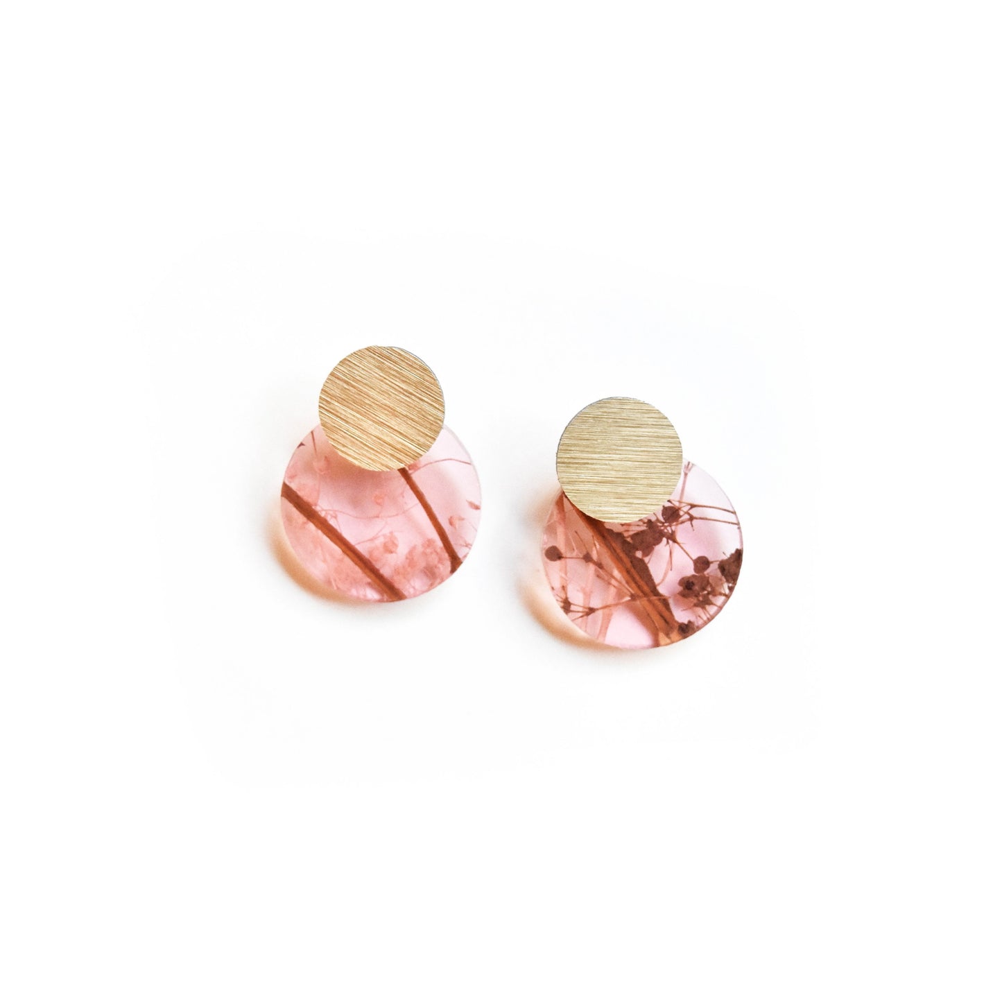 Ecoresin Disc Stud Earrings