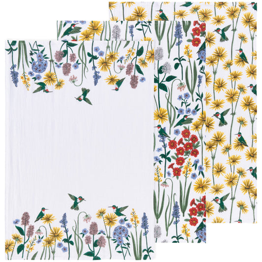 Hummingbird Baker's Floursack Dish Towel Set