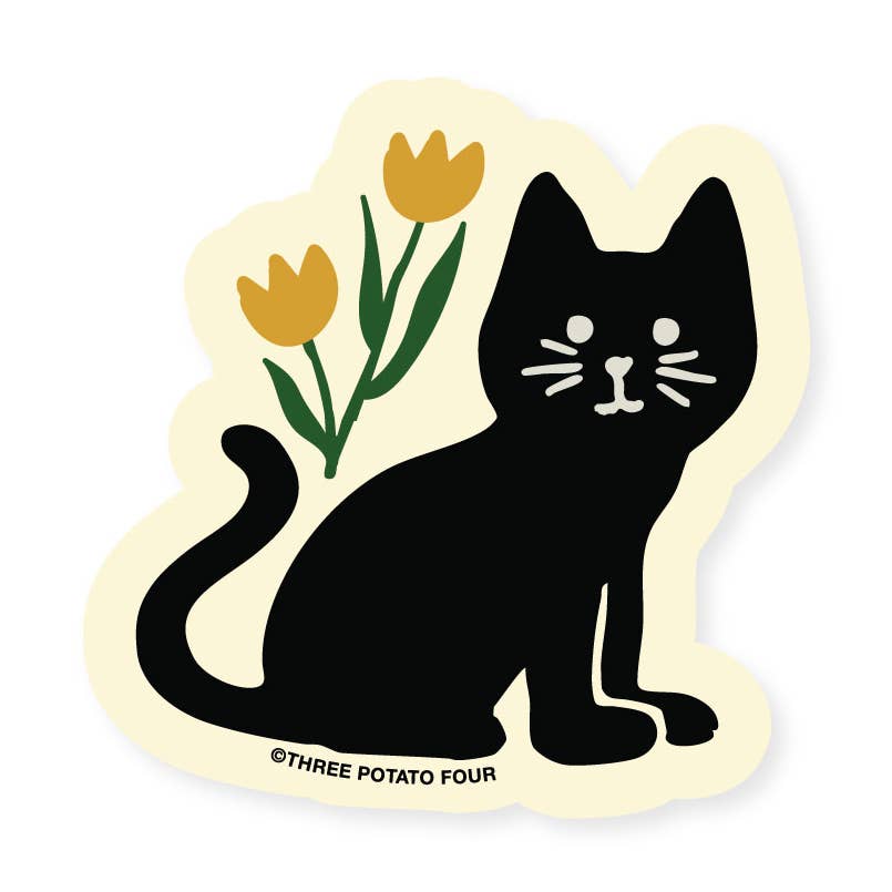 Black Cat Sticker