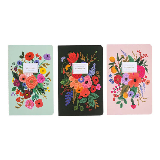 Garden Party Stitched Notebook Set