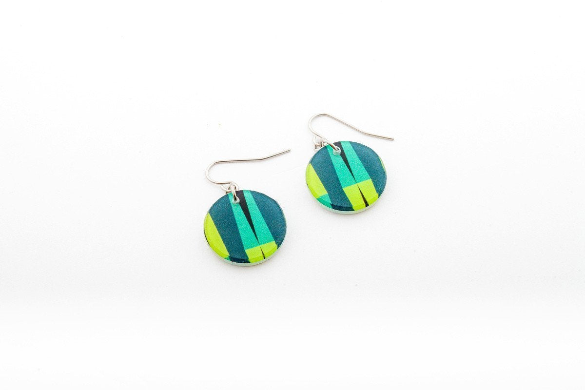 Ecoresin Circle Earrings