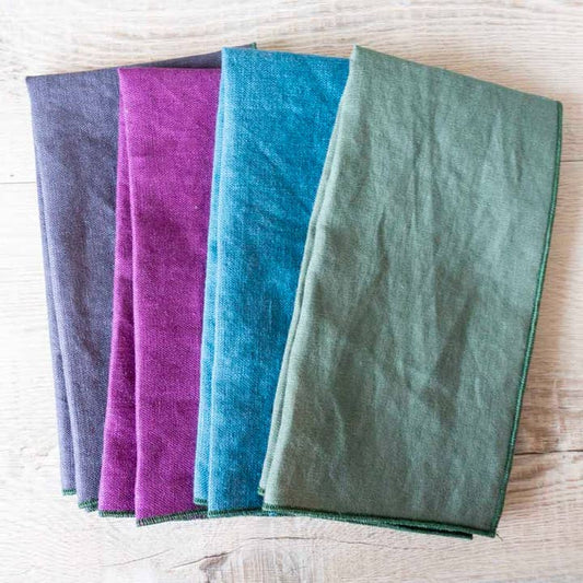 Linen Cloth Napkins - Royal Flush Mix