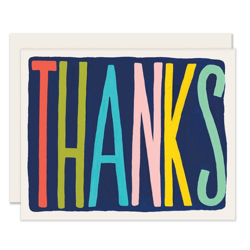 Colourful Thank You Cards (Set of 6)