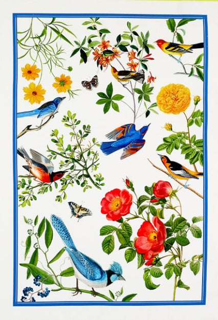 Printed Cotton Tea Towel - Garden of Eden