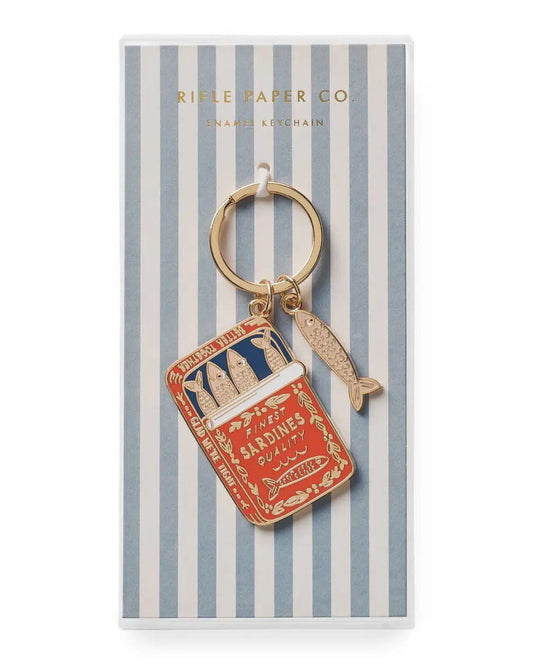 Sardines Enamel Keychain