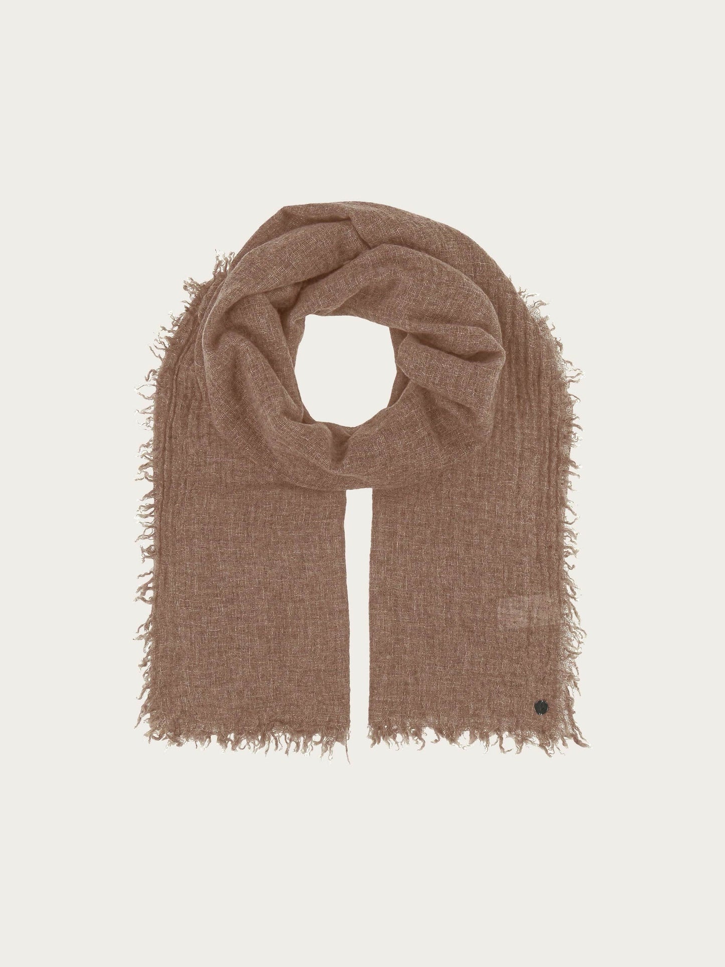 Lightweight Wool Solid Fringe Evening Wrap