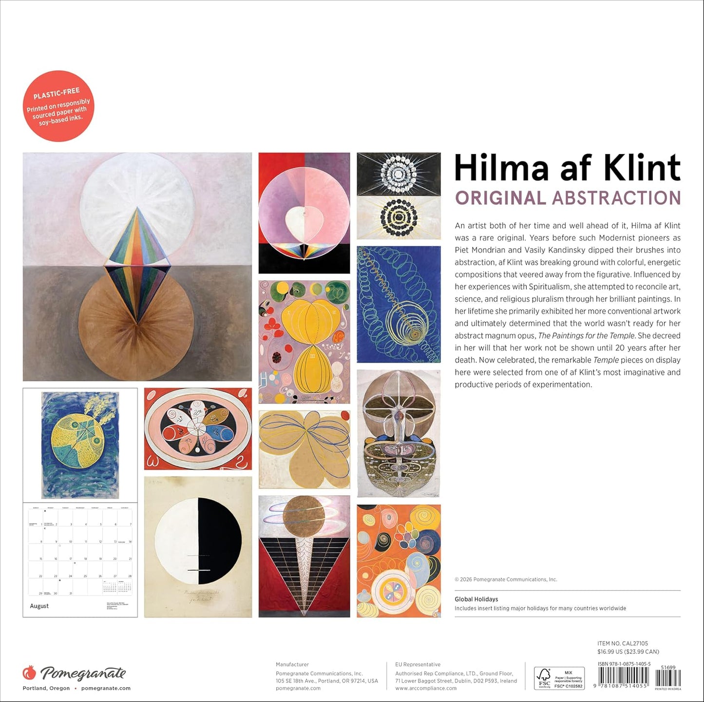 Hilma af Klint: Original Abstraction 2027 Wall Calendar