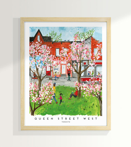 Toronto's Queen Street West Art Print
