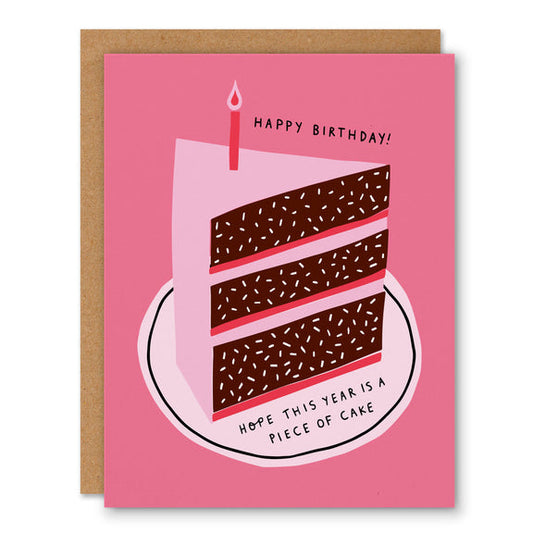 Piece Of Cake Birthday Card