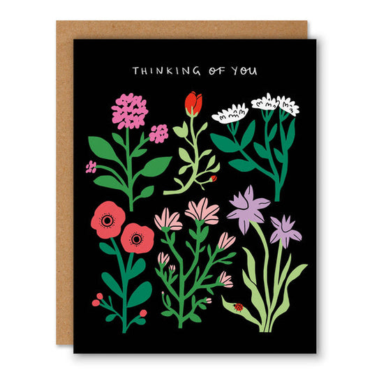 Thinking Of You Garden Flowers Card