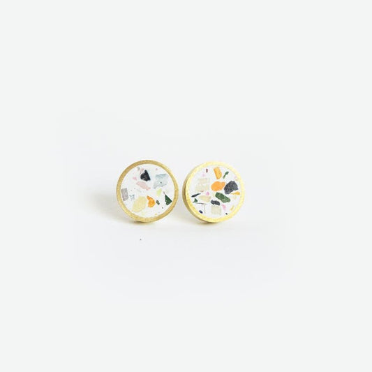 Concrete Confetti Framed Small Earrings