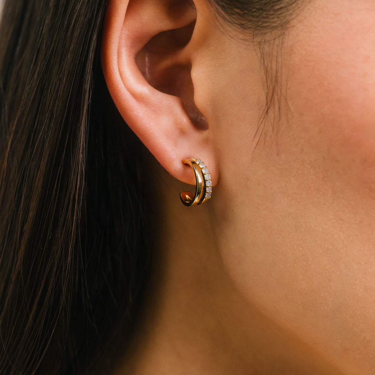 Dewdrop Hoop Earrings