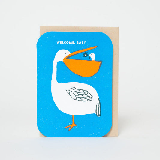 Pelican Baby Congratulations Letterpress Card