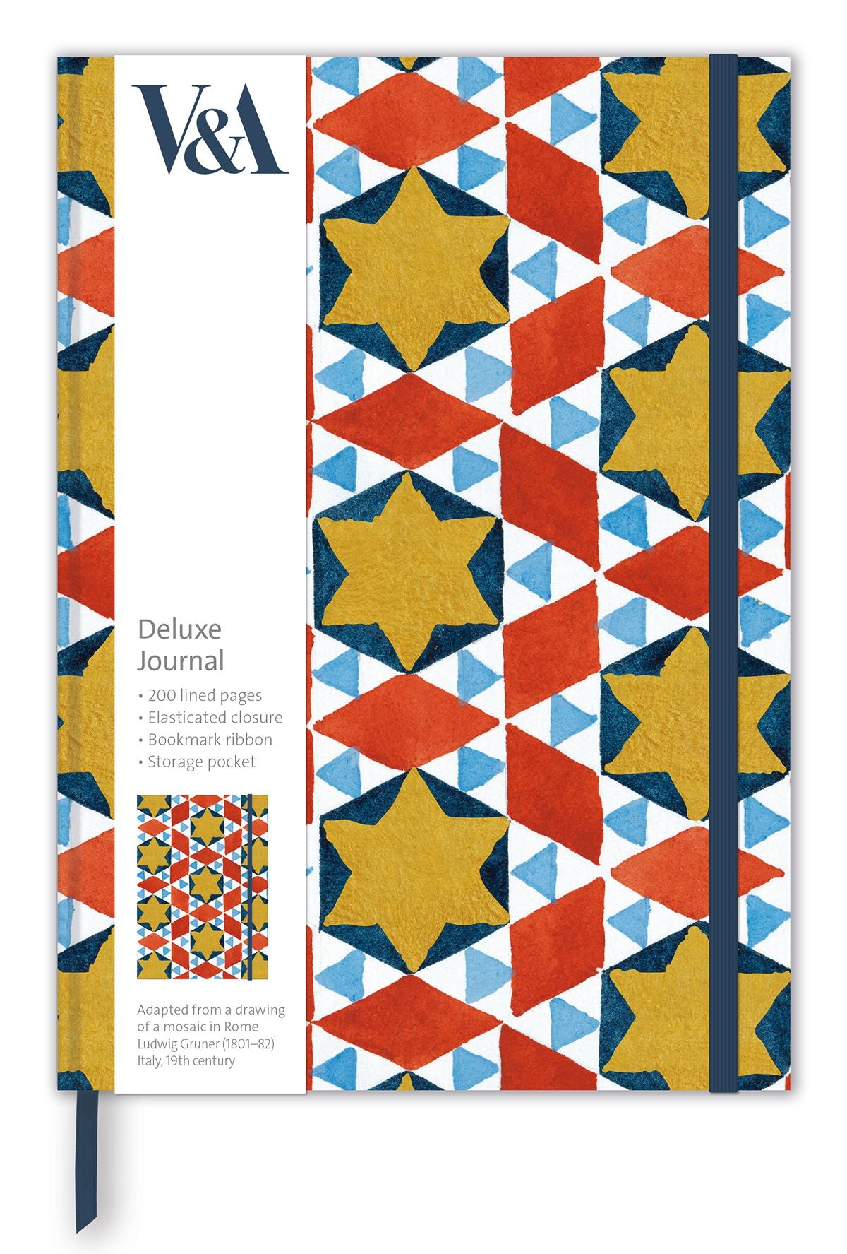Mosaic Tiles Deluxe Lined Journal