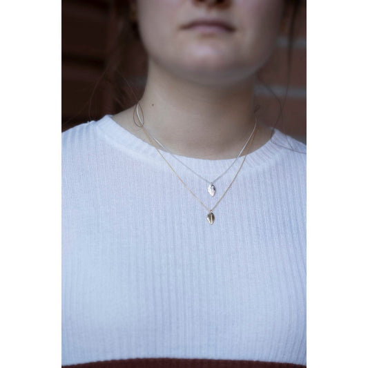 Elm Leaf Pendant Necklace
