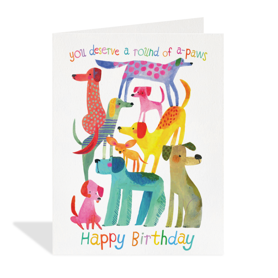 Round of A-Paws Birthday Card