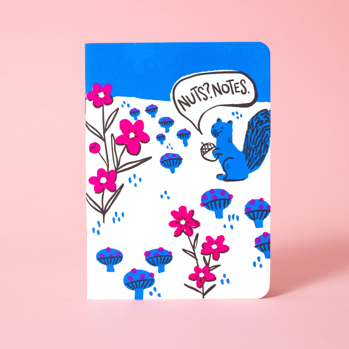 Nuts Squirrel B6 Blank Notebook