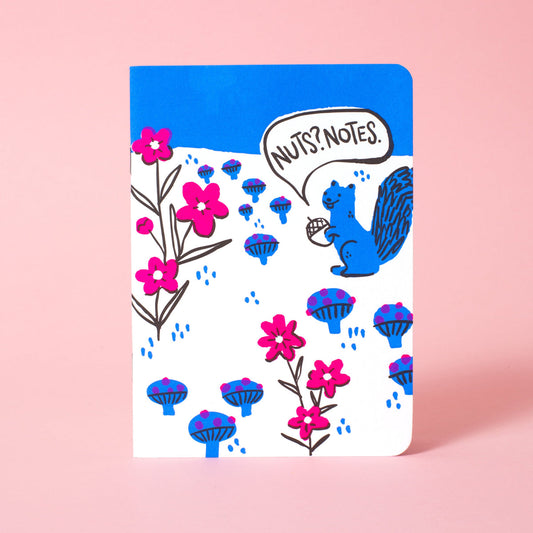 Nuts Squirrel B6 Blank Notebook