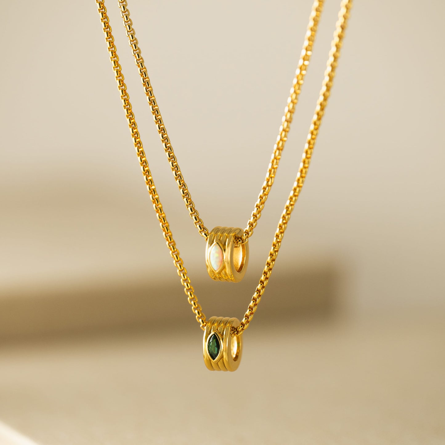 Marquise Groove Necklace