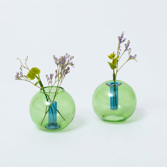 Reversible Mini Glass Bubble Vase