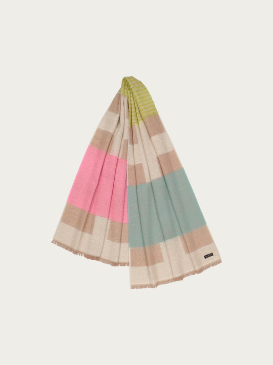 Blocks and Stripes Boucle Wrap