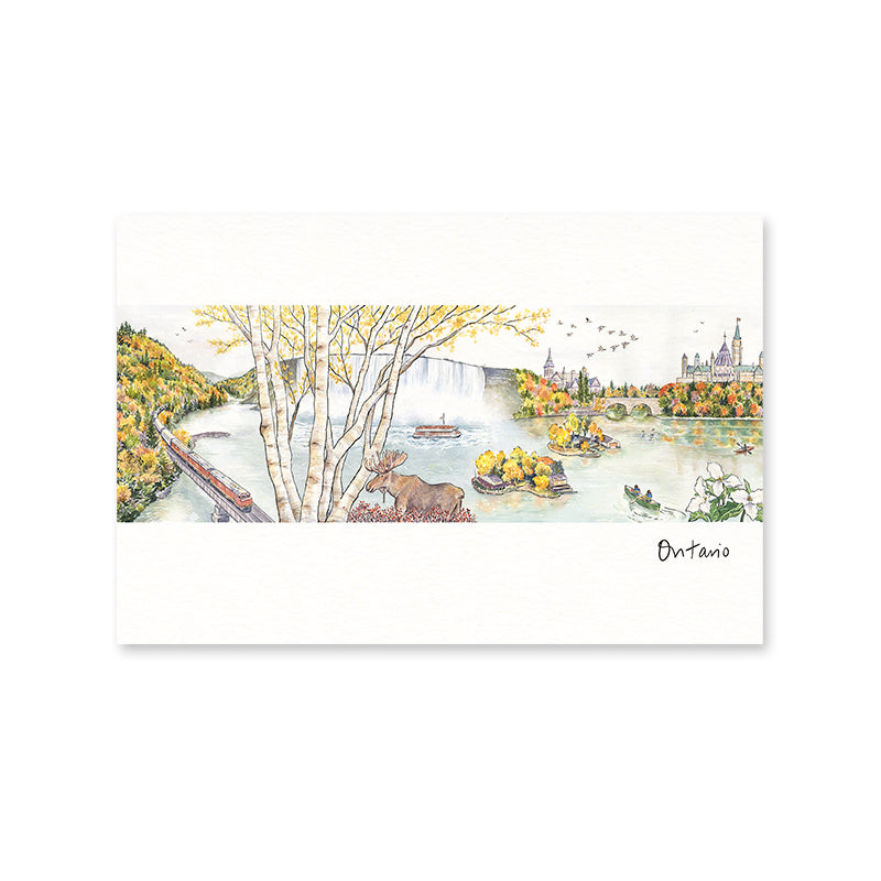 Canada Sketches Postcard Book