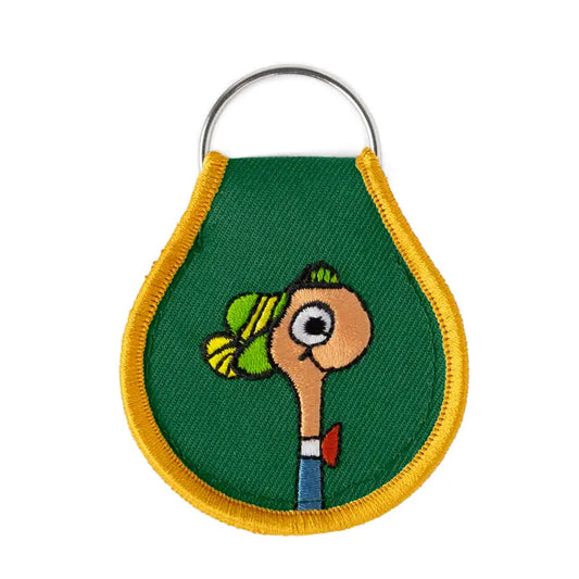 Patch Keychain: Richard Scarry Lowly Worm