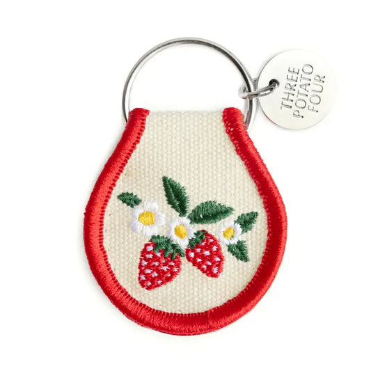 Patch Keychain: Strawberry Blossom