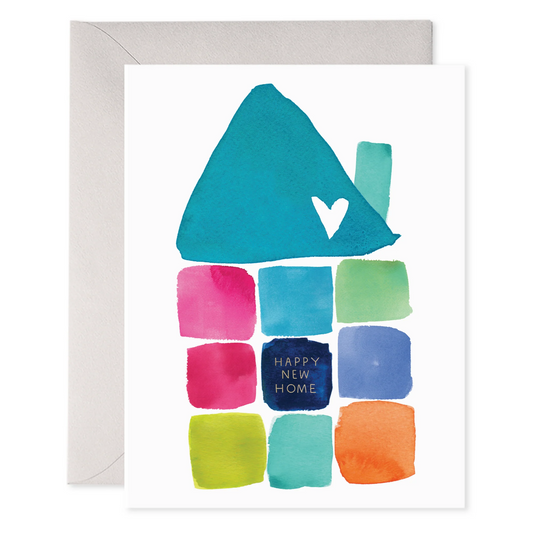 Watercolor New Home Card