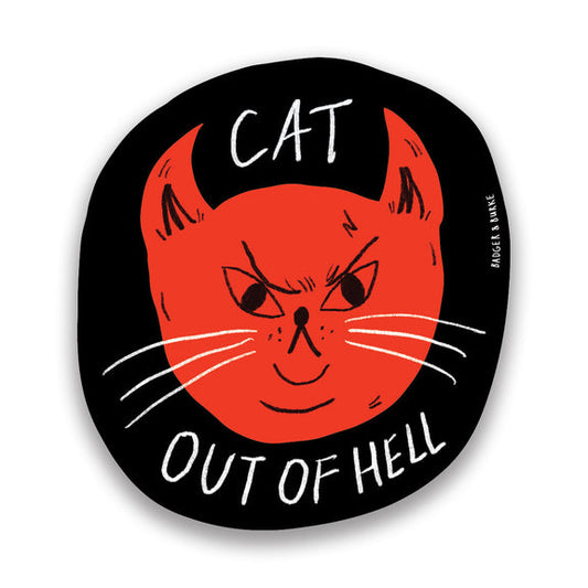 Cat Out Of Hell Sticker