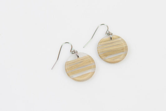 Ecoresin Circle Earrings