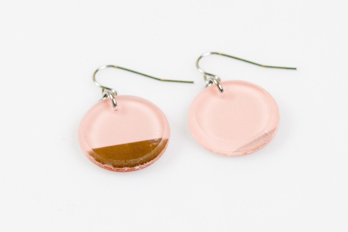 Ecoresin Circle Earrings