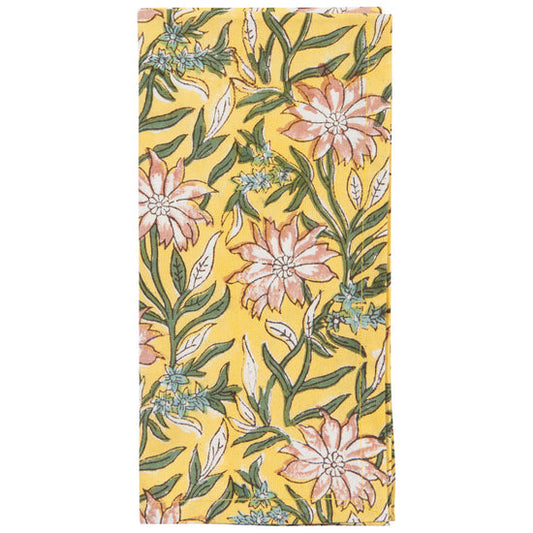 Clematis Block Print Napkins