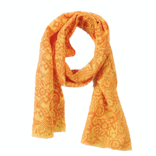 Donna Cotton Scarf in Yuzu Deco