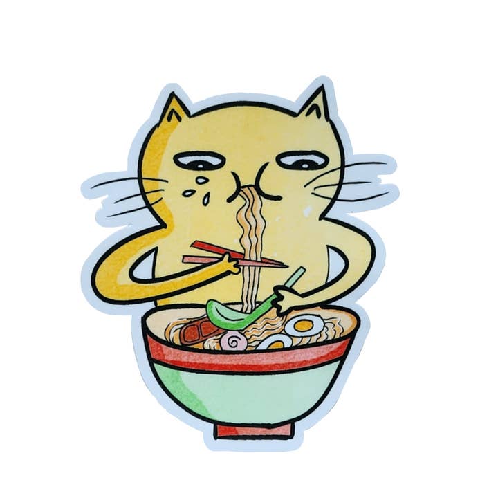 Ramen Cat Sticker
