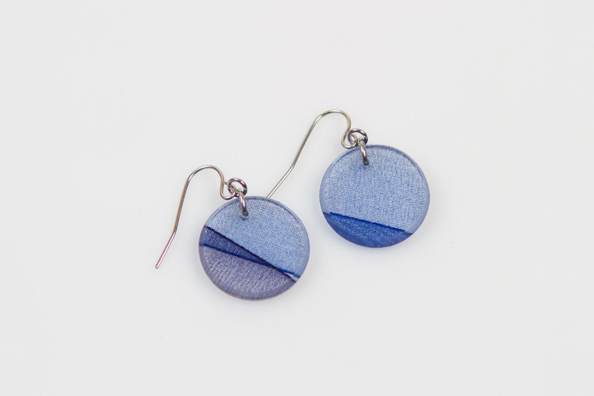 Ecoresin Circle Earrings