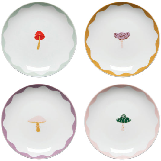 Mushroom Gems Appetizer Plates