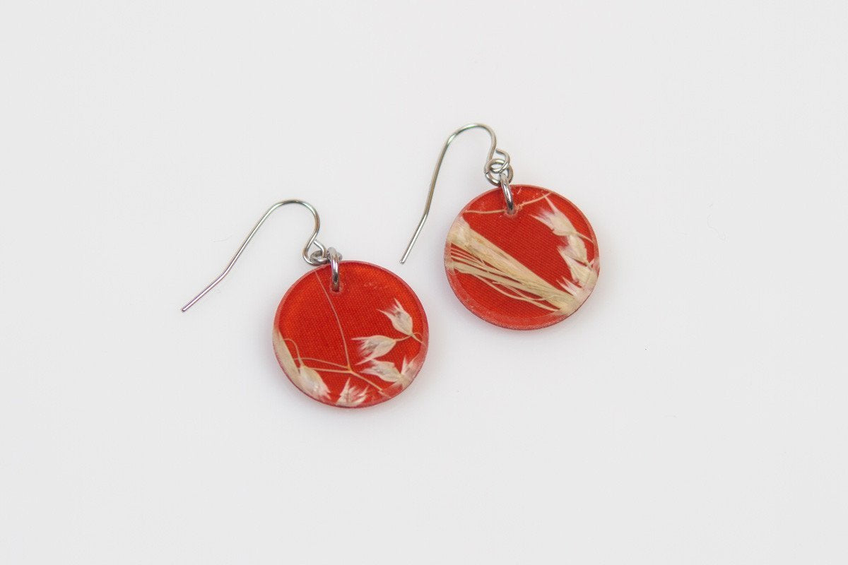 Ecoresin Circle Earrings