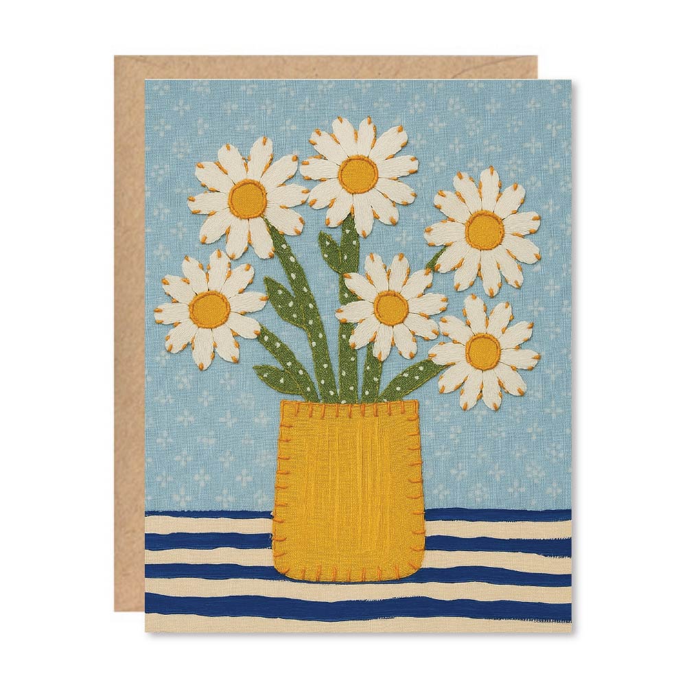Daisy Vase Card